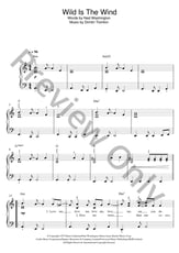 Wild Is The Wind piano sheet music cover